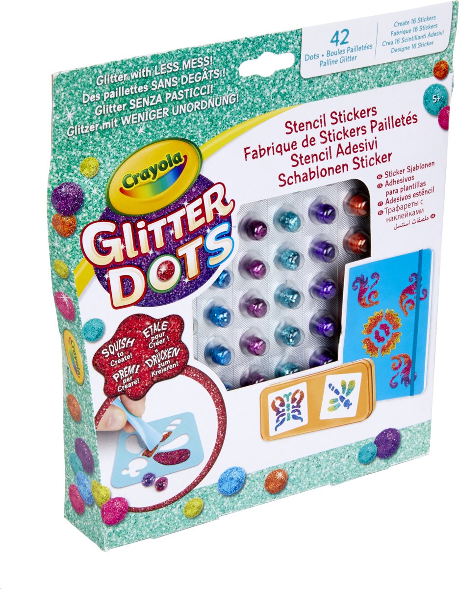 Crayola Glitter Dots -  Stickers Set