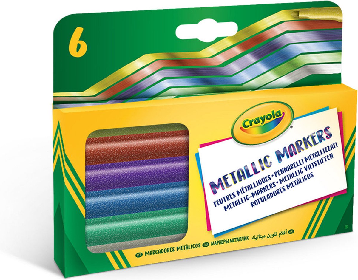 Crayola Metallic Markers 6 stuks