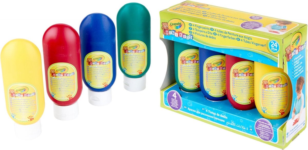 Crayola Mini Kids 4st. Afwasbare Vingerverf