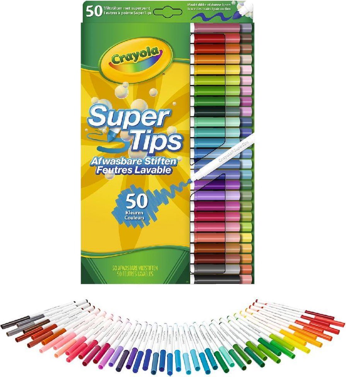 Crayola Viltstiften Met Superpunt 50 st.