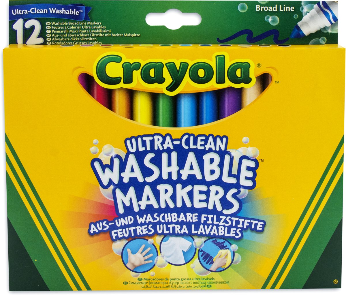 Crayola Viltstiften met kegelpunt, 12 stuks