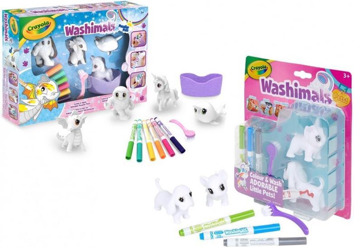 Crayola Washimals Fantasiewezens - Knutselpakket + Uitbreidingsset hond