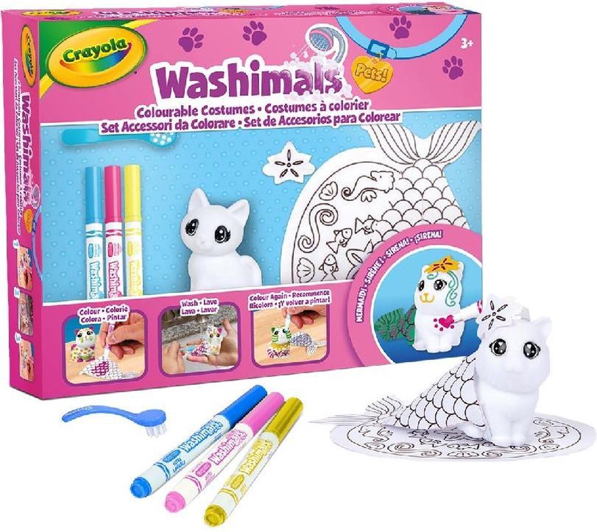 Crayola Washimals Zeemeerminnen Accesoires Set