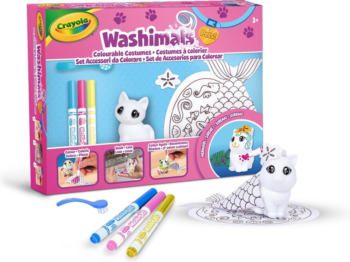 Crayola Washimals Zeemeerminnen Accessoires Set