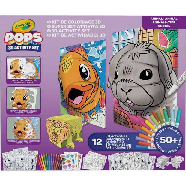 Creatief - CRAYOLA - POPS 3D Color Pops Gift Set - Meer dan 12 3D-activiteiten! 6-jarigen