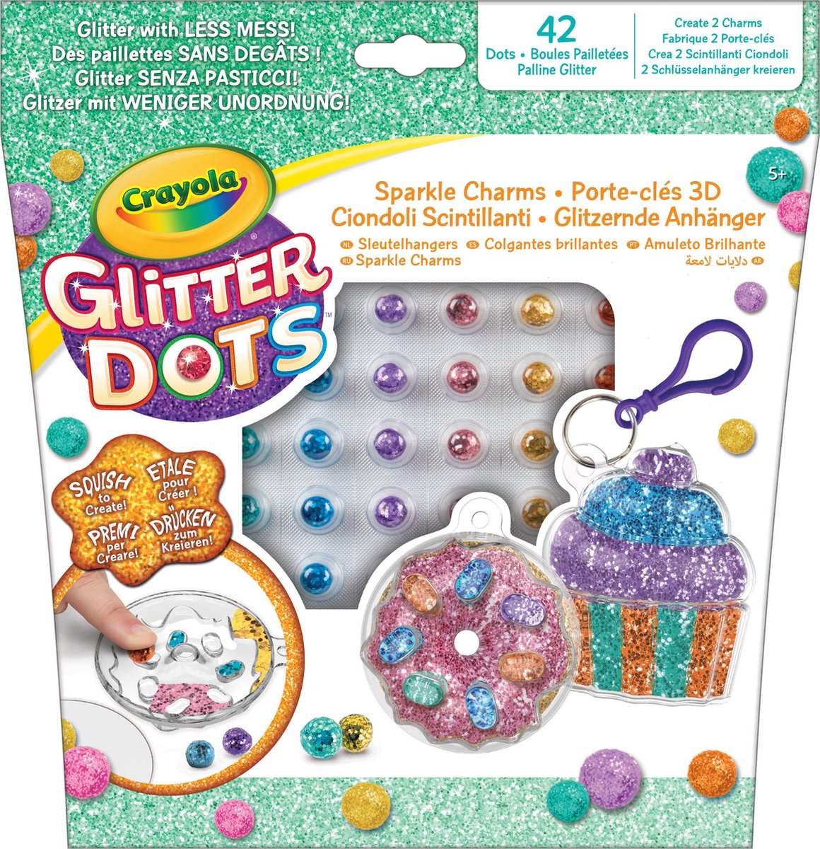 Glitter Dots - Glitter Bakkerij Sleutelhangers