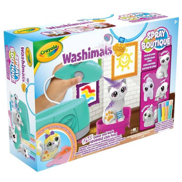 Kleuren - CRAYOLA - Washimals Spray Boutique - Spuit en kleur je dieren! 3-jarigen