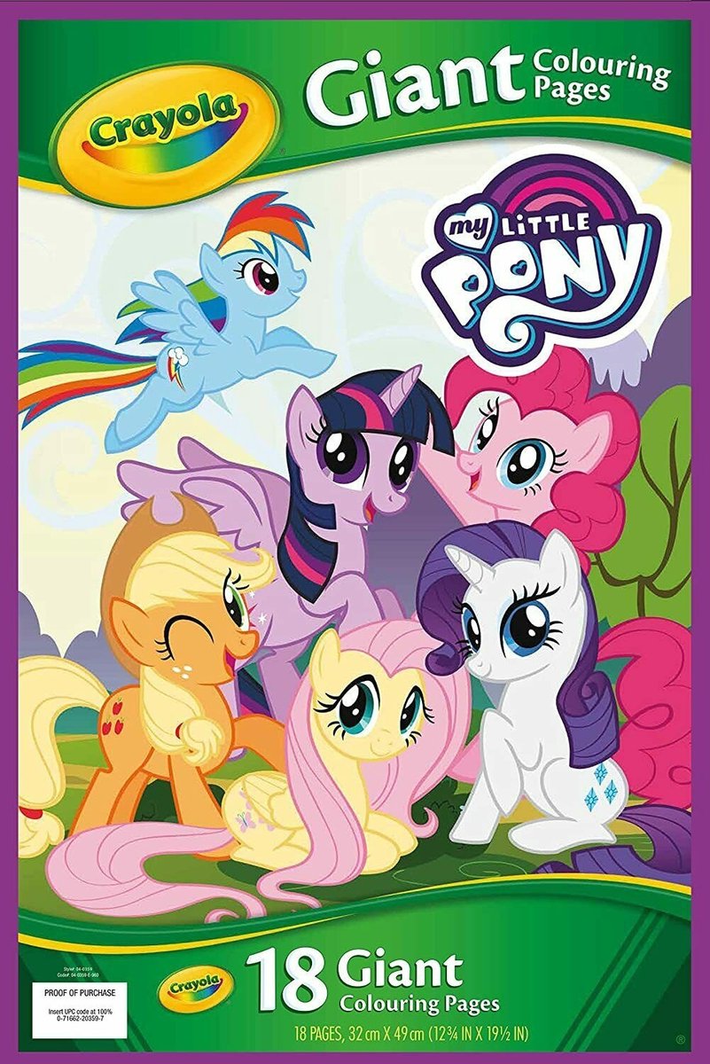 My Little Pony 18 Giant Colouring pages - 18 Reuze kleurplaten