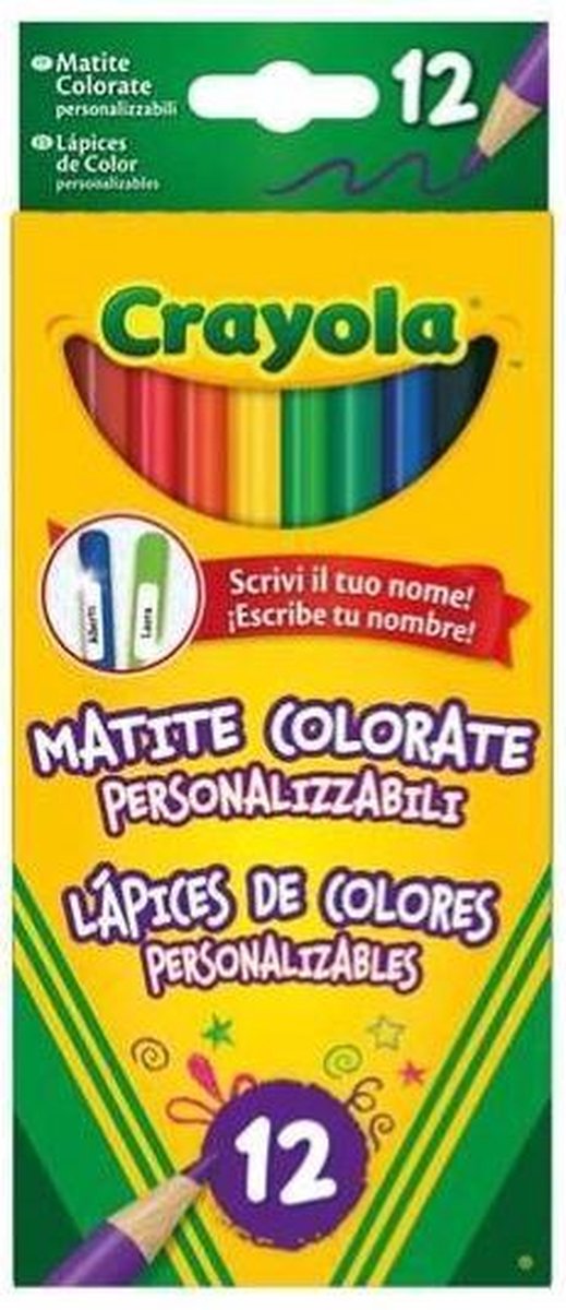 Potlood Set Crayola Personaliseerbaar (12 pcs)