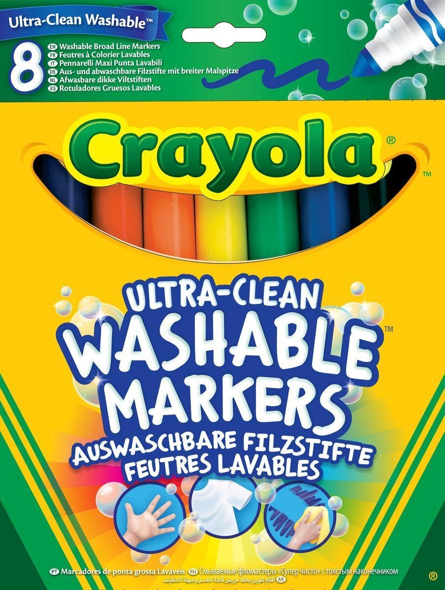 Viltstiften met kegelpunt uitwasbaar Crayola 8 stuks (585051G)