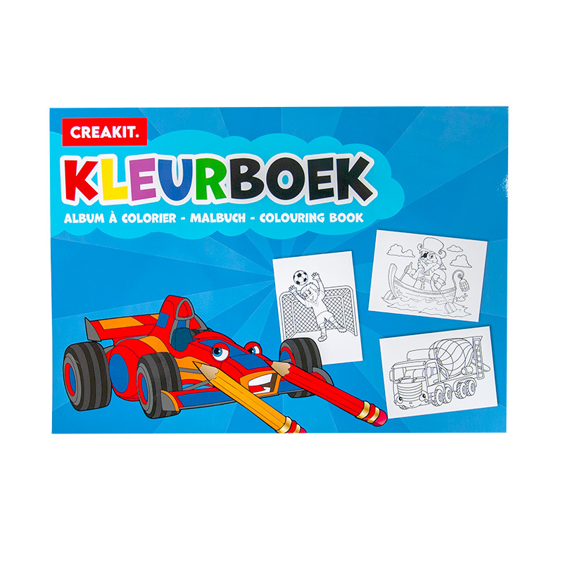 Kleurboek A4 24/ blauw CREAKIT