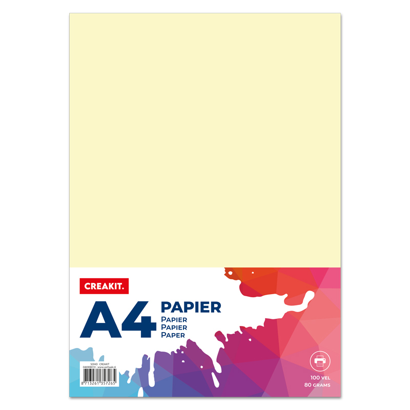 Papier A4 Ivoor - 100 vel, 80 grams