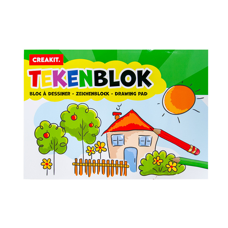 Tekenblok A4 24/ huisje CREAKIT