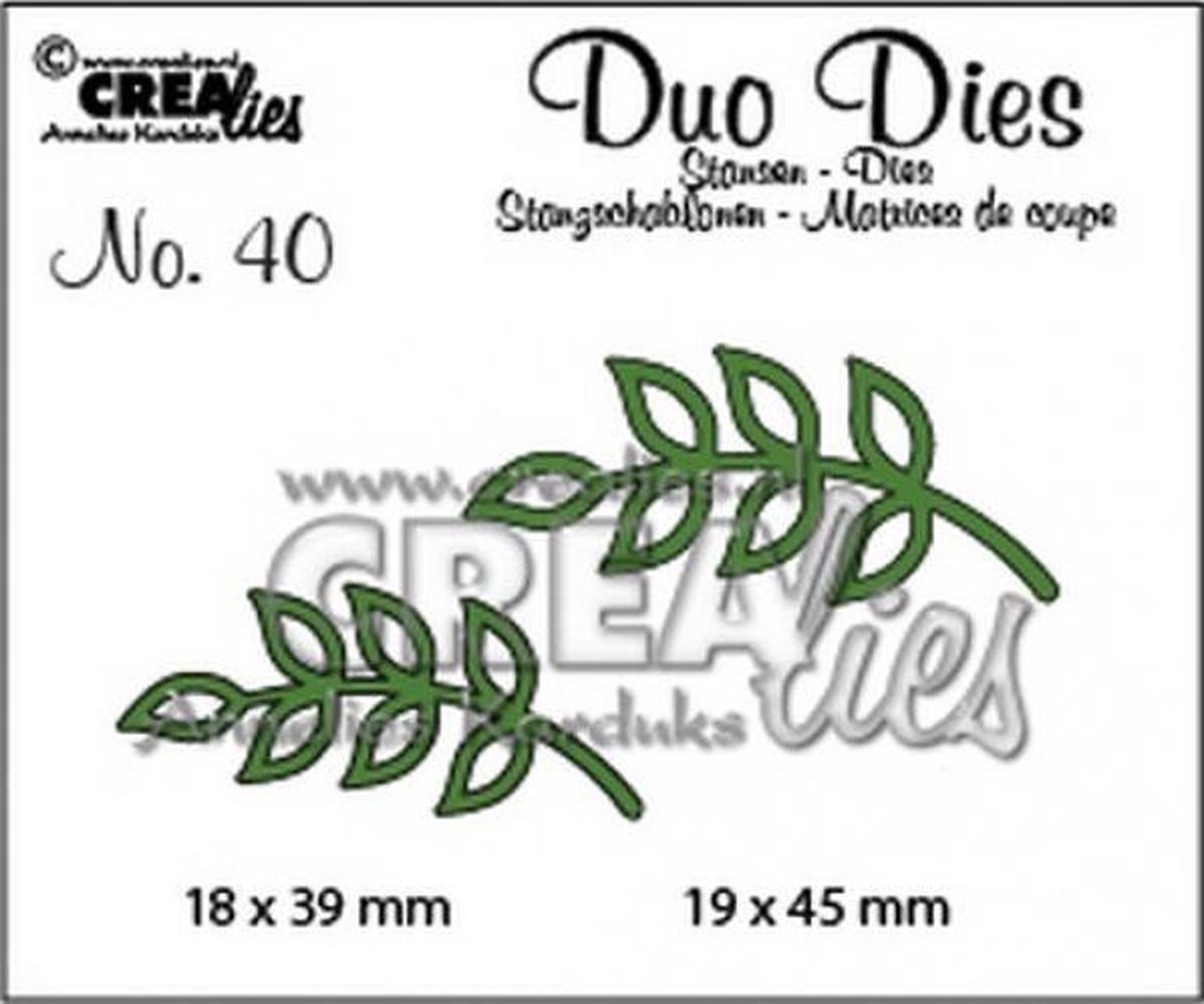   Duo Dies no. 40 blaadjes 8 19x45mm-18x39mm / CLDD40