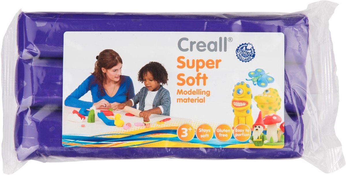   - Boetseerklei Supersoft - Paars - 500 gram