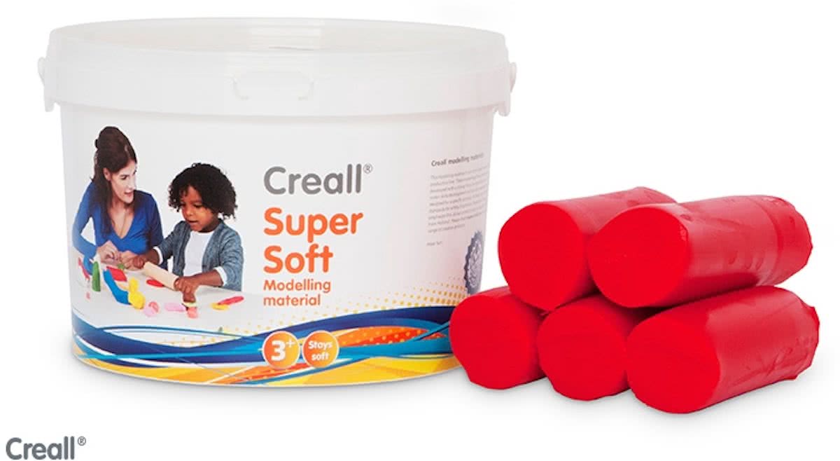 Creall Supersoft Klei rood