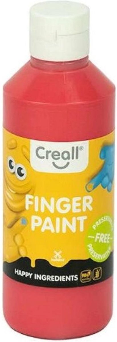 Creall Vingerverfset 250ml, rood