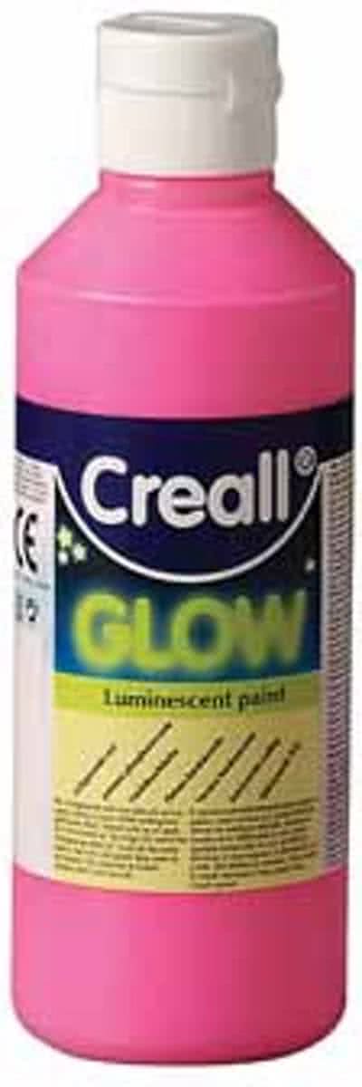   glow lichtgevende verf 250ml roze