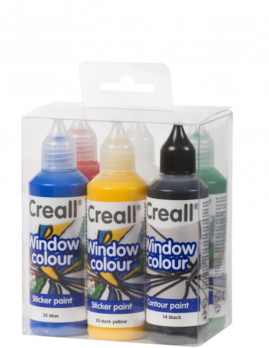 Creall raamstickerverf 6x80ml