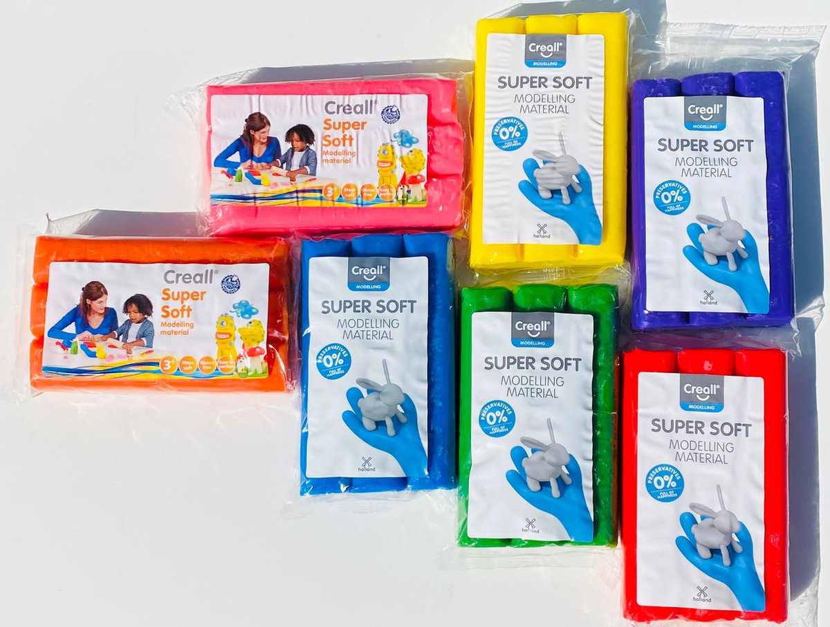 Creall supersoft klei assorti 7 x 500 gram