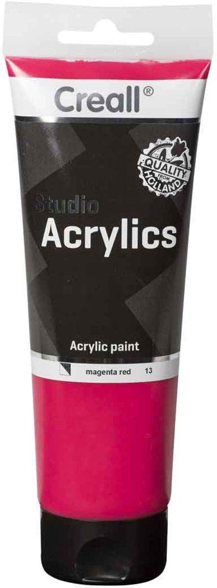 Studio Acrylics - Magenta Red - Acryl Verf - Acrylverf voor kunstschilders