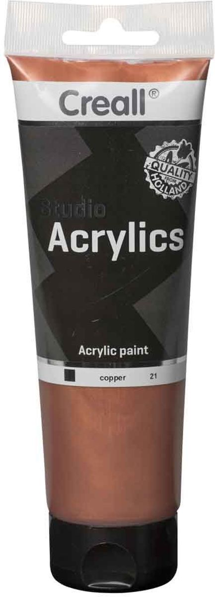 Studio Acrylics - Metaalkleurig - Copper - Acryl Verf - Acrylverf voor kunstschilders