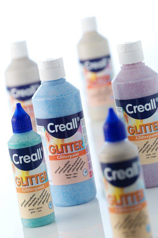 Creall glitterverf 250ml zilver