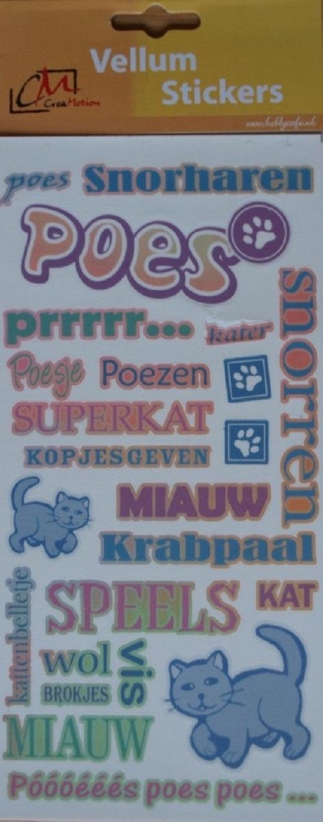 CreaMotion: vellum stickers poes