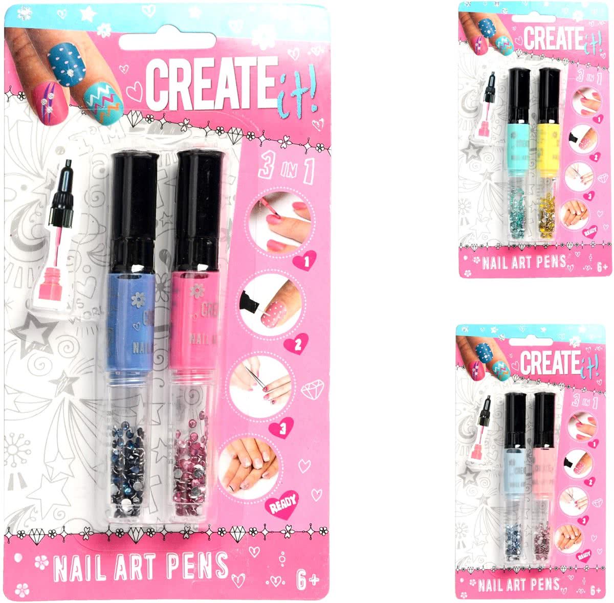   Nail Art Pen 3in1