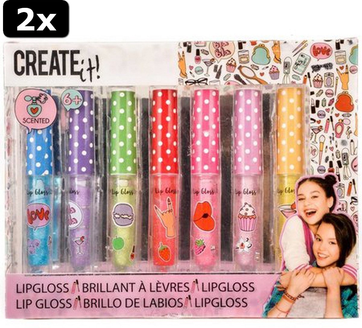 2x Create It! Geurende Lipgloss 7 Stuks