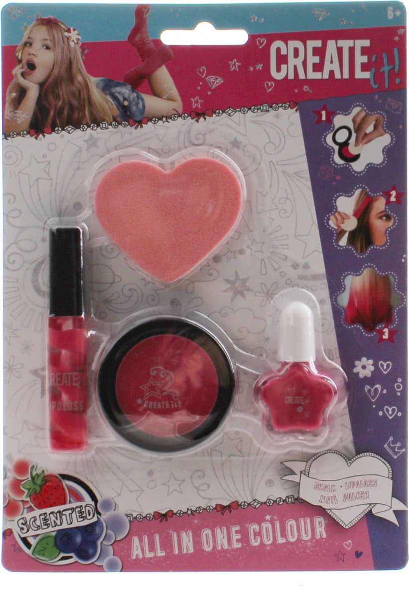 Create It! All In One Make-up Set 4-delig Roze