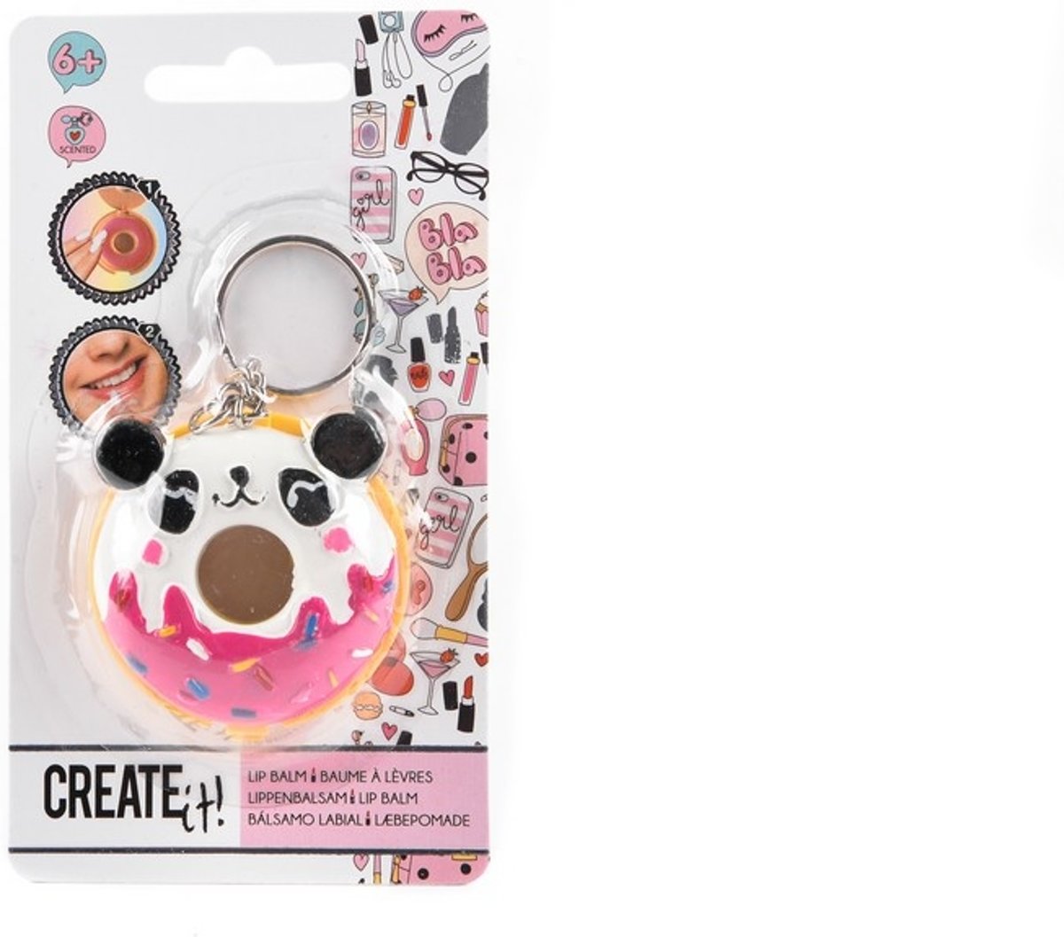 Create It! Donut Lippenbalsem Panda Sleutelhanger