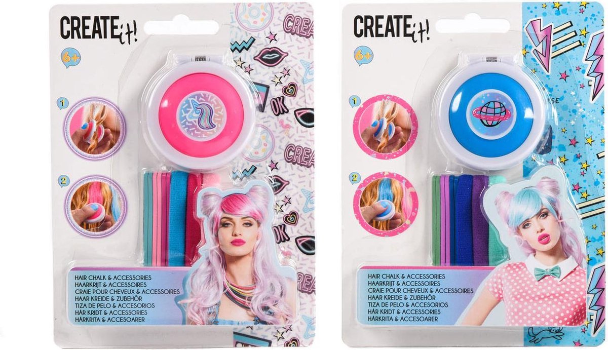 Create It! Haarkrijt & Haaraccessoires Galaxy Neon