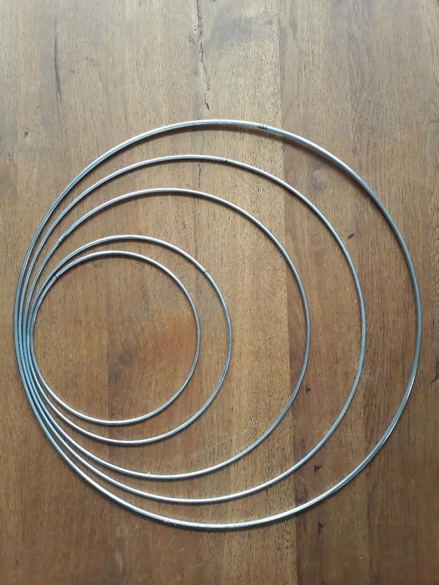 Metalen ringen voor Macramé – set van 5