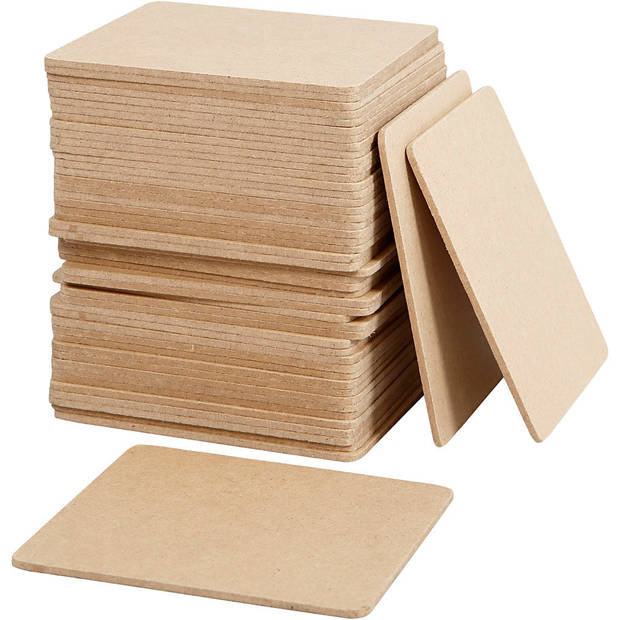   Onderzetters MDF 10x10cm, 50st.