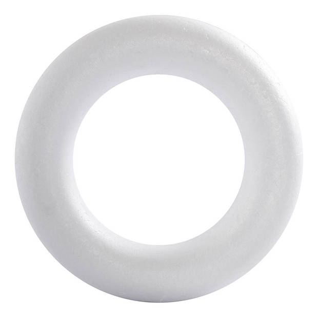   Styropor Ring met Ronde Achterkant, 35cm