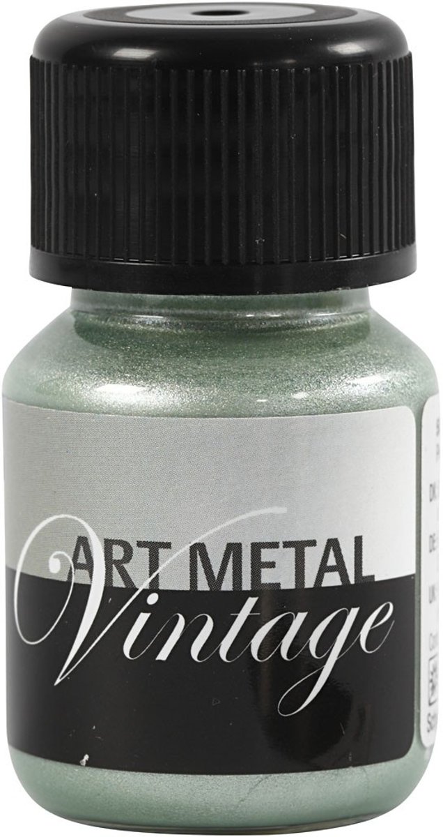 Art Metal verf, Parelmoer ågroen, 30ml