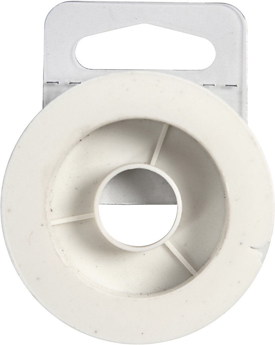 CC Elastisch Draad Plat 1 mm Transparant 10 m