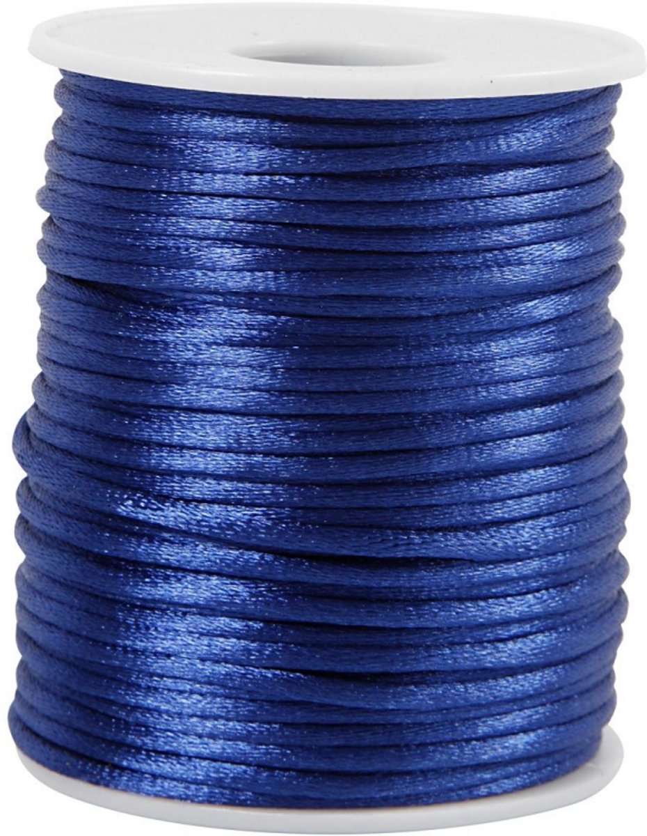 CC Satijn  2 mm Blauw 50 m