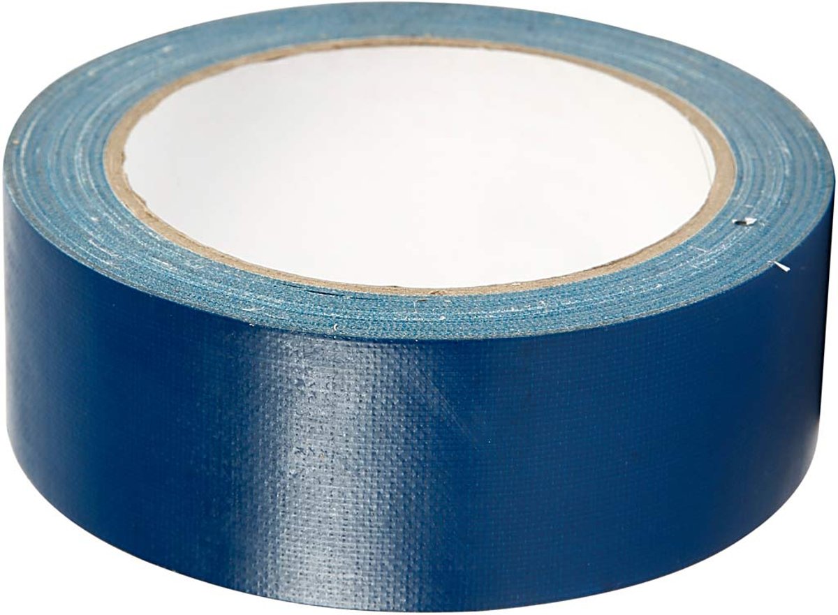 Canvas tape, b: 38 mm, 25 m, blauw