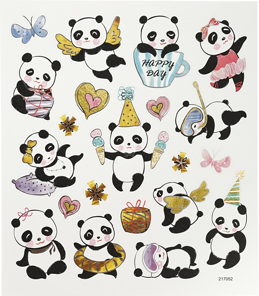 Creativ Company 27196 sticker Folie, Papier Multi kleuren 21 stuk(s)