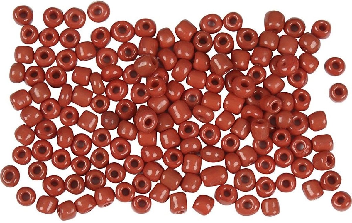 Creativ Company 682031 kabelbeschermer Round bead Glas Rood