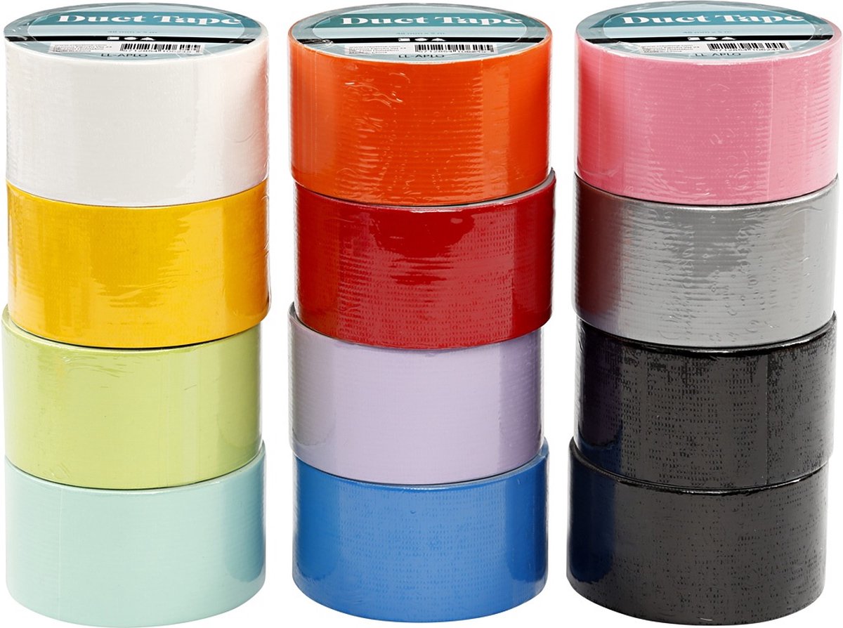 Creotime Ducttape 48 Mm X 12 Meter 12 Rollen