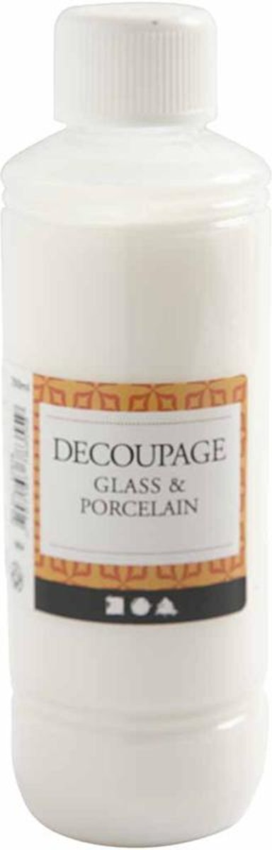 Decoupage lijmlak, Glas- en porselein, 250 ml