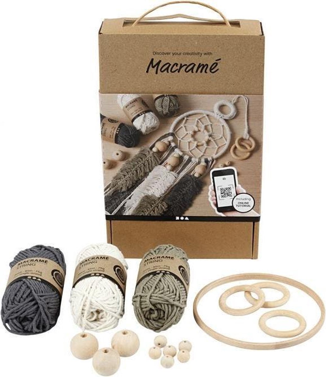 Macramé Ontdekken Kit, 2 mm, 1 Set