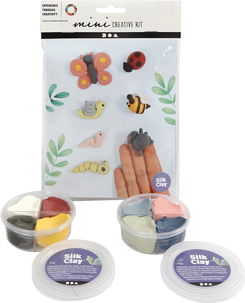 Mini Creative Kit, , boetseren - insecten, 1set