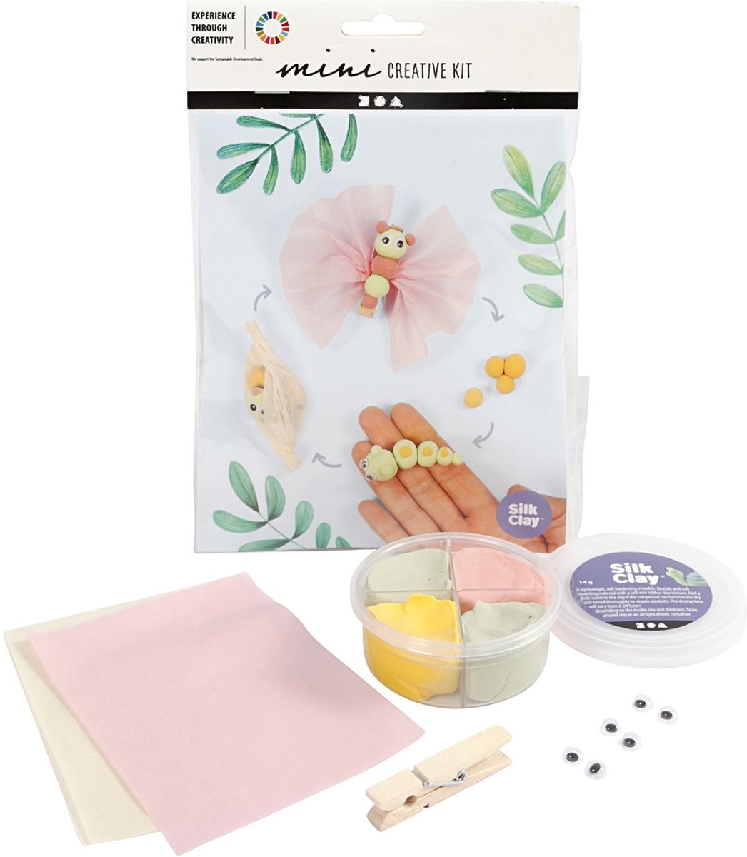 Mini Creative Kit, , boetseren - levenscyclus vlinder, 1set