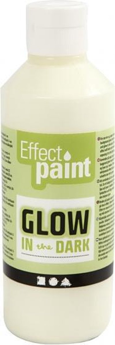 glow in the dark verf geel 250 ml