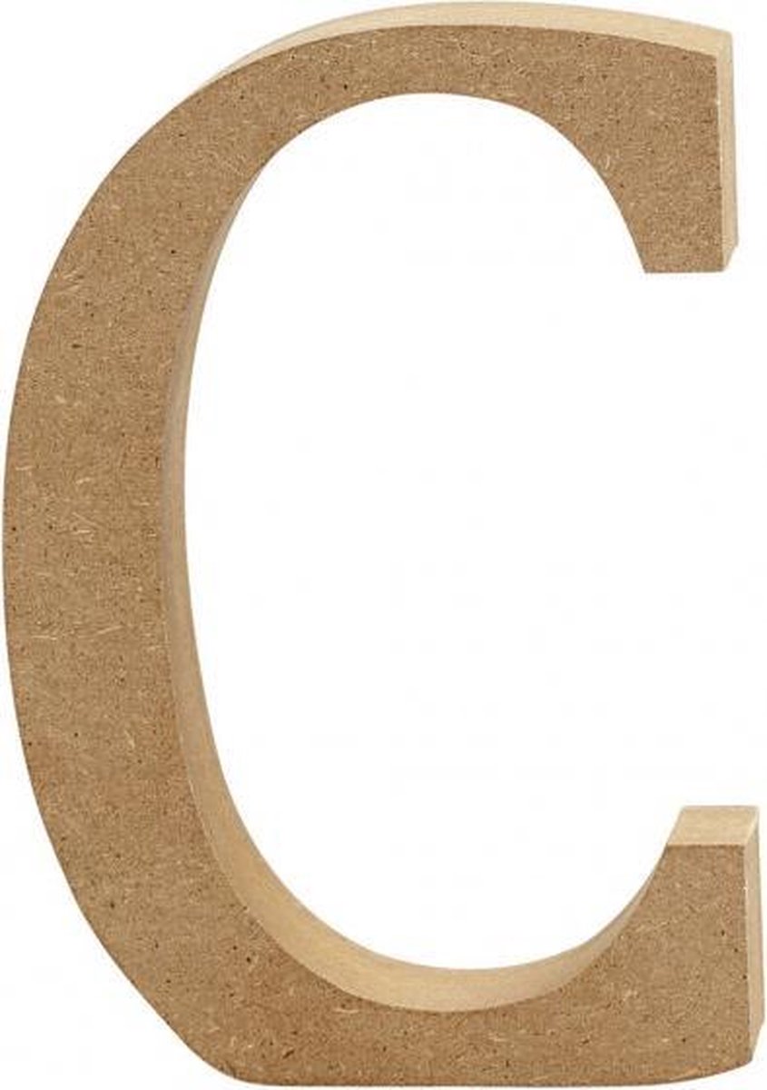 houten letter C 8 cm