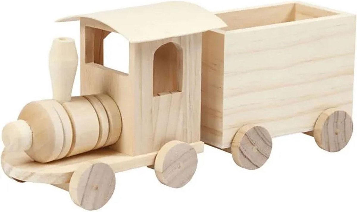 houten trein met wagon Merk: Creativ Company